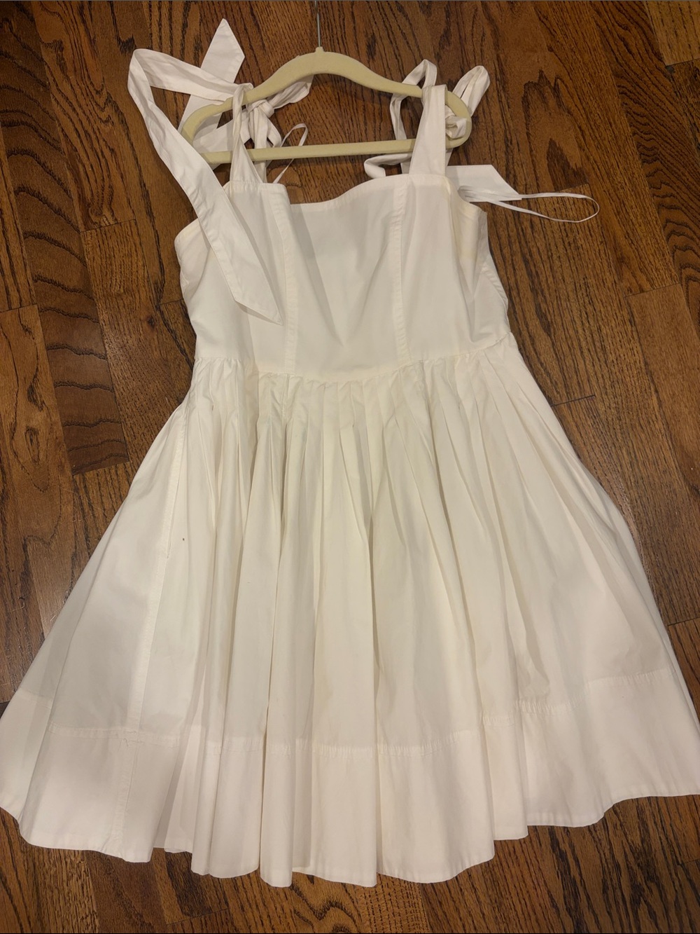 Petal and Pup Classic White Tie-Shoulder Teen Dress